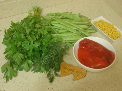 Taze Fasulye Salatası