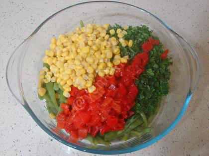 Taze Fasulye Salatası
