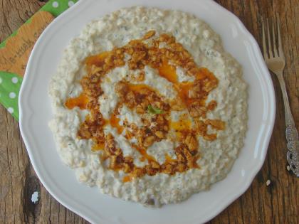 Köz Patlıcanlı Buğday Salatası