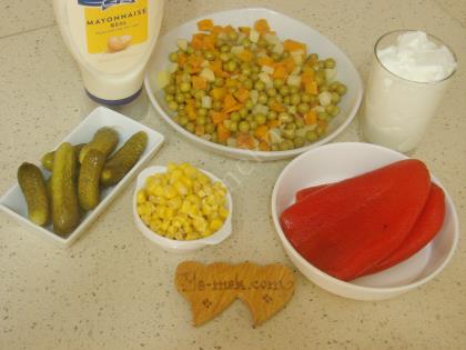 Yoğurtlu Garnitür Salatası