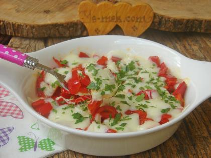 Fırında Peynirli Biber