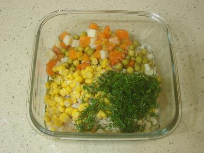 Mayonezli Garnitürlü Buğday Salatası