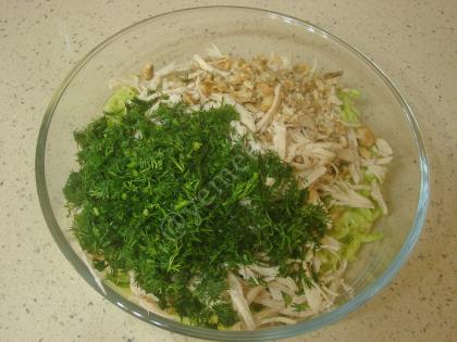 Tavuklu Kabak Salatası