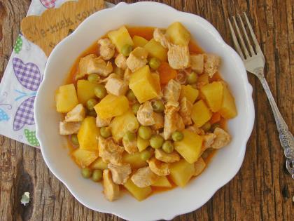 Tavuklu Patates Yemeği