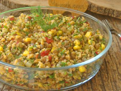 Mercimekli Bulgur Salatası