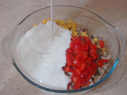 Mantarlı Makarna Salatası