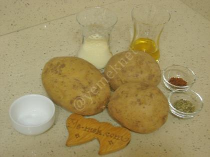 Fırında Mısır Unlu Patates Kızartması