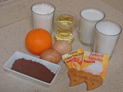 Portakallı Kakaolu Kek