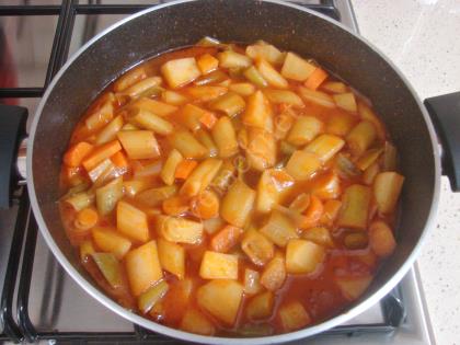 Patatesli Pırasa Yemeği