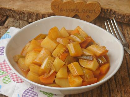 Patatesli Pırasa Yemeği