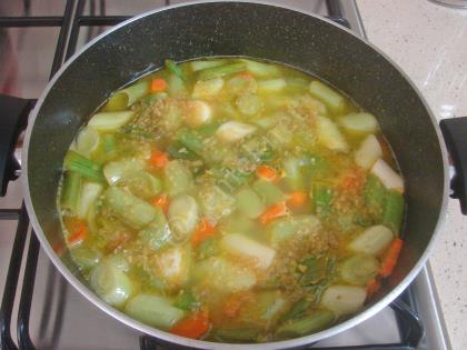 Bulgurlu Pırasa Yemeği