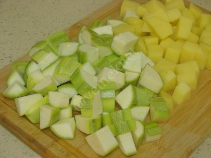 Kıymalı Patatesli Kabak Yemeği