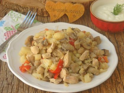 Tavuklu Karnabahar Kavurması