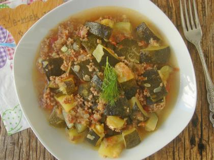 Kıymalı Girit Kabağı Yemeği