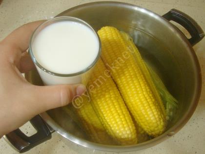 Süt İle Mısır Haşlama