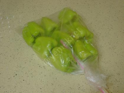 Buzlukta Dolmalık Biber Saklama Yöntemi