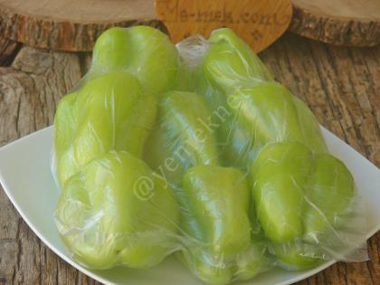 Buzlukta Dolmalık Biber Saklama Yöntemi