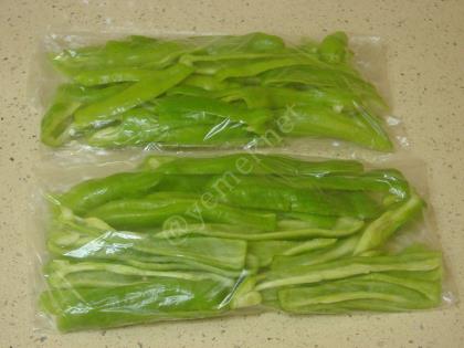 Buzlukta Kızartmalık Biber Saklama Yöntemi