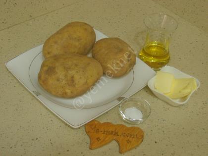 Fırında Tereyağlı Patates Kızartması