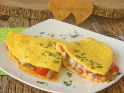 Mantarlı Kaşarlı Omlet