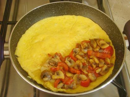Mantarlı Kaşarlı Omlet