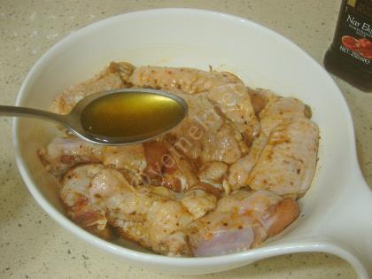 Fırında Ballı Tavuk Kanat