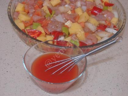 Fırında Sebzeli Tavuk Sote