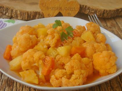 Zeytinyağlı Karnabahar Yemeği