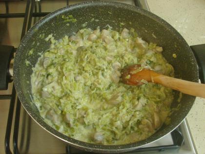 Fırında Kremalı Mantarlı Pırasa