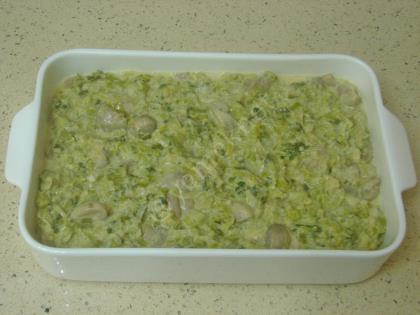 Fırında Kremalı Mantarlı Pırasa