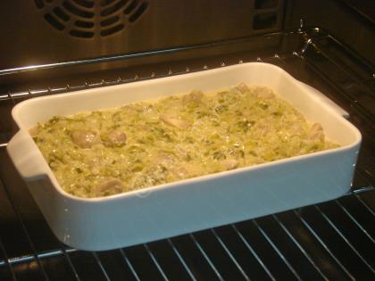 Fırında Kremalı Mantarlı Pırasa