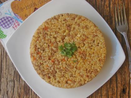 Kıymalı Bulgur Pilavı