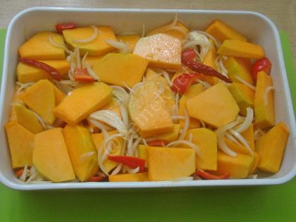 Fırında Bal Kabağı Yemeği