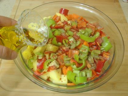 Fırında Sebze Kızartması