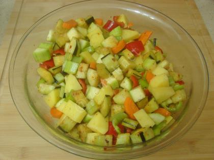 Fırında Sebze Kızartması