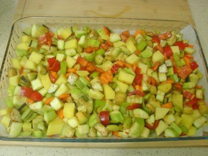 Fırında Sebze Kızartması