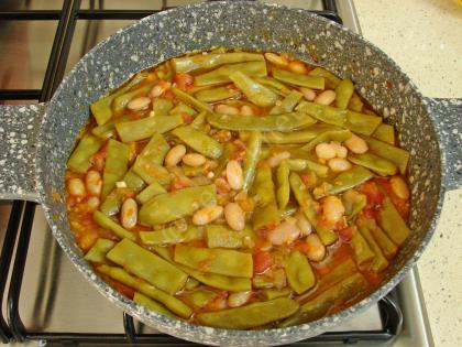 Zeytinyağlı Barbunyalı Taze Fasulye