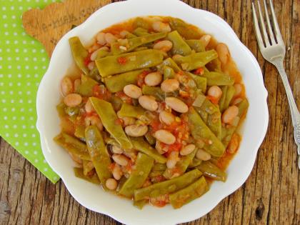 Zeytinyağlı Barbunyalı Taze Fasulye