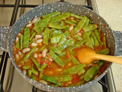 Zeytinyağlı Barbunyalı Taze Fasulye