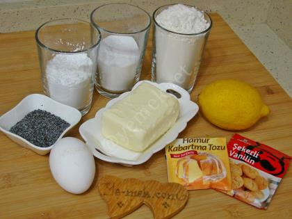 Limonlu Haşhaşlı Kurabiye