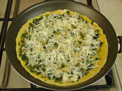 Ispanaklı Peynirli Omlet