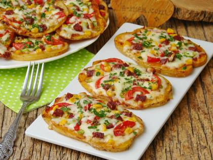 Fırında Patates Pizzası
