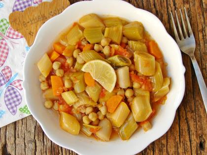 Nohutlu Pırasa Yemeği