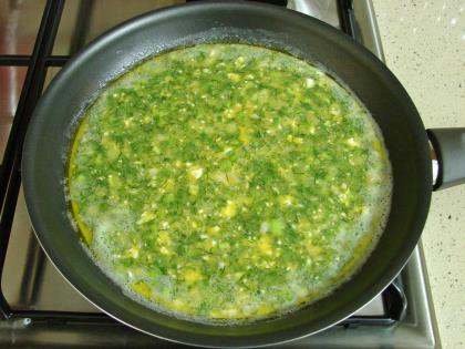 Taze Soğanlı Omlet