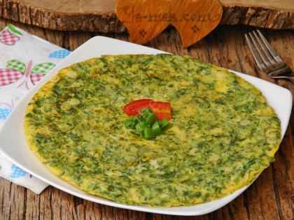 Taze Soğanlı Omlet