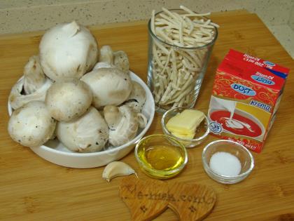 Kremalı Mantarlı Erişte