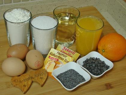 Portakallı Haşhaşlı Kek