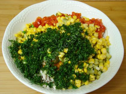 Sebzeli Tavuk Salatası