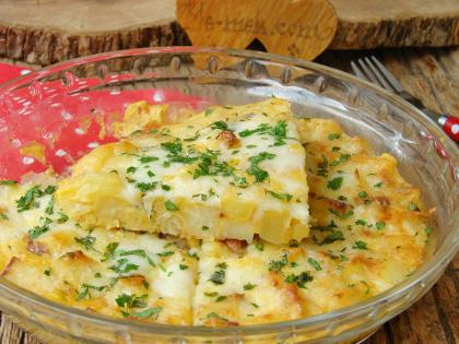 Fırında Patatesli Yumurta