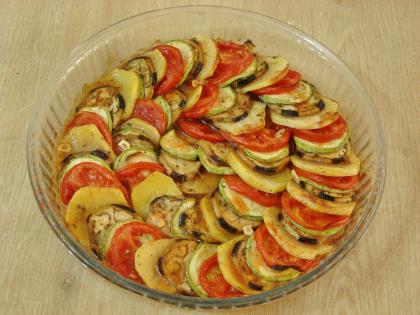 Fırında Sebze Dizmesi